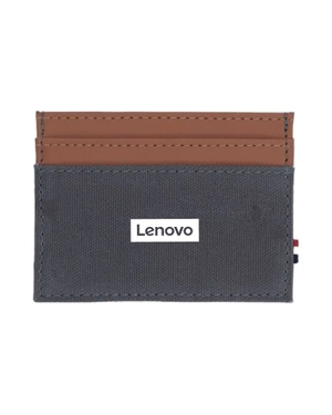 Houston Card Wallet- Grey with Tan